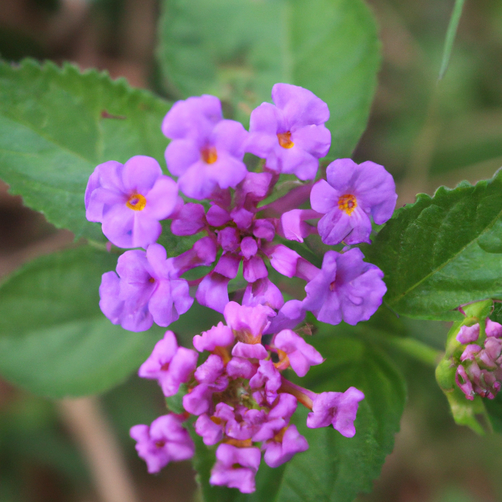 Purple Lantana plant